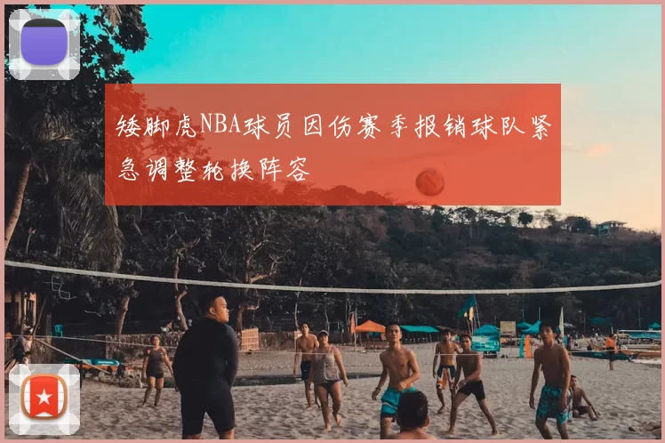 矮脚虎NBA球员因伤赛季报销球队紧急调整轮换阵容
