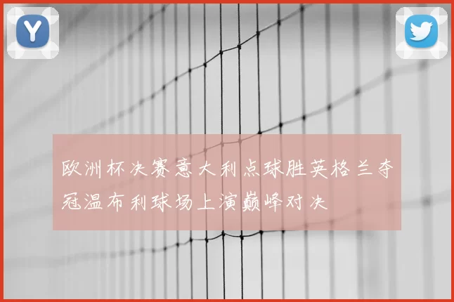 欧洲杯决赛意大利点球胜英格兰夺冠温布利球场上演巅峰对决