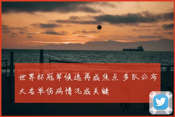 世界杯冠军候选再成焦点 多队公布大名单伤病情况成关键